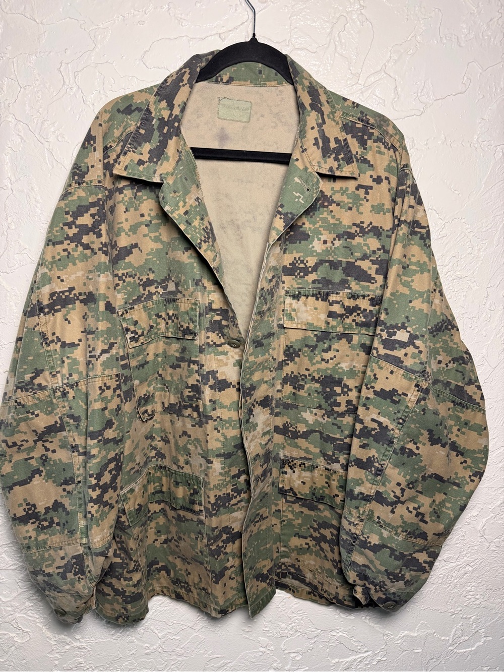Men's Digital Woodland Field Jacket - Green/Tan Camo